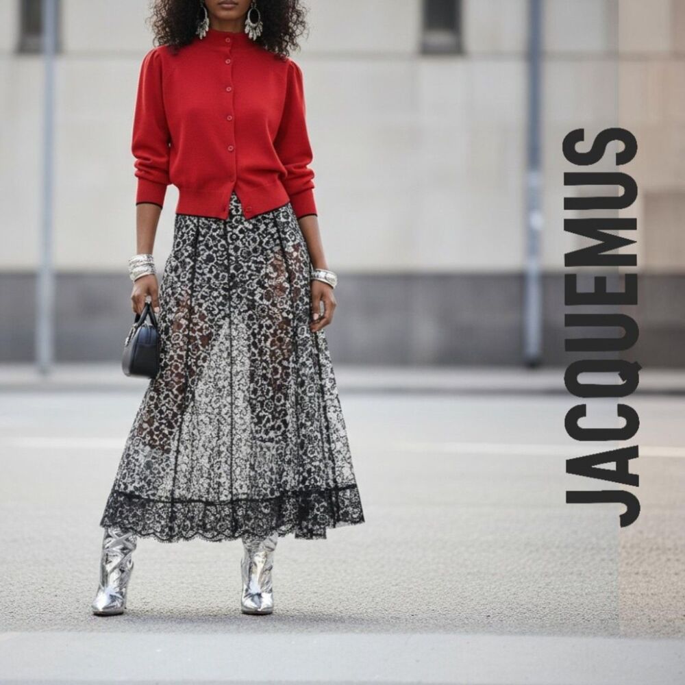 Jacquemus Cashmere Red La Casa 'Le Cardigan Pitatto' Cardigan